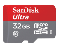Sandisk 32GB microSDHC Ultra Class 10 UHS-I 80MB/s+adapter - 255442 - zdjęcie 1